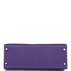 Hermes Kelly Sellier 28 Crocus and White Epsom Brushed Palladium Hardware - product image 6