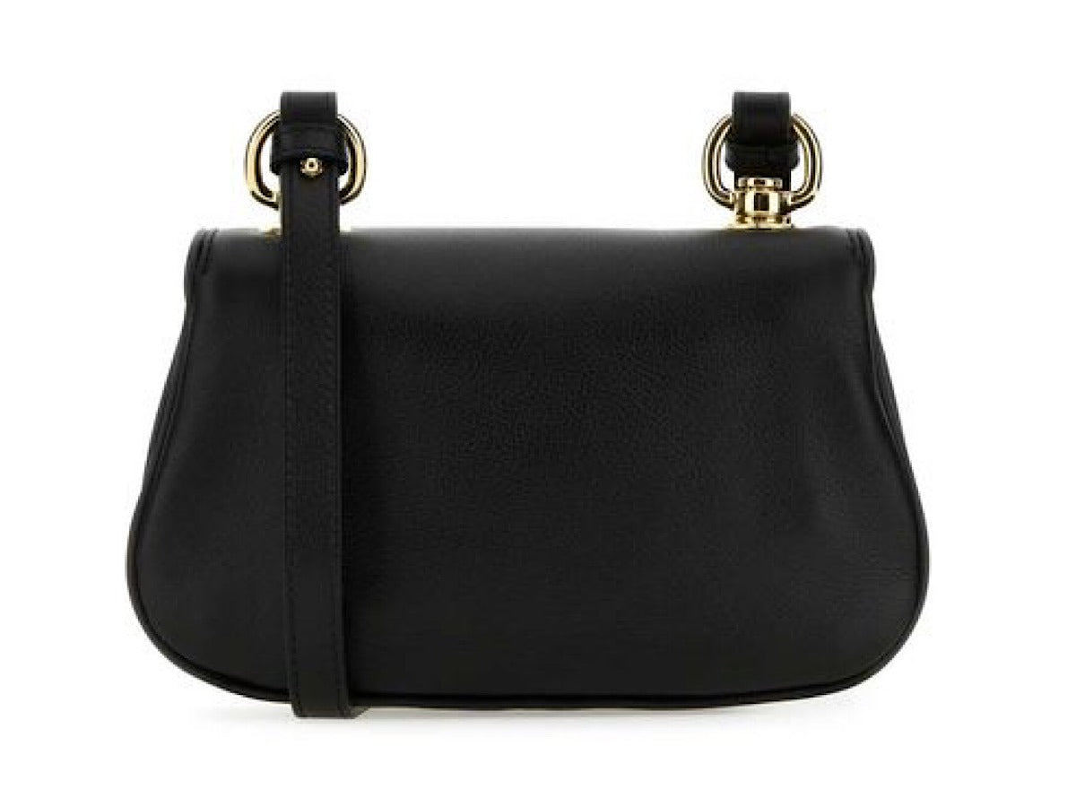 Gucci Blondie Mini Crossbody Bag - Black in Black - detail view 9 showing the bag's shape, finish and visible design details.