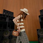 Gucci Blondie Mini Leather Shoulder Bag - Brown in Brown - detail view 14 showing the bag's shape, finish and visible design details.