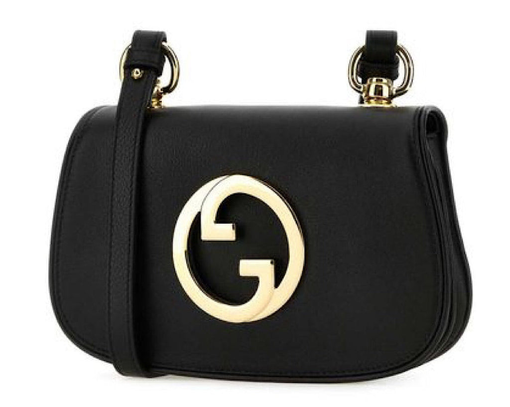 Gucci Blondie Mini Crossbody Bag - Black in Black - detail view 4 showing the bag's shape, finish and visible design details.