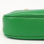 Gucci Aphrodite Small Leather Shoulder Bag - Green in Green - detail view 15 showing the bag's shape, finish and visible design details.