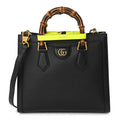 Gucci Diana Medium Tote Bag - Black in Black - front view showing the bag's shape, finish and visible design details.
