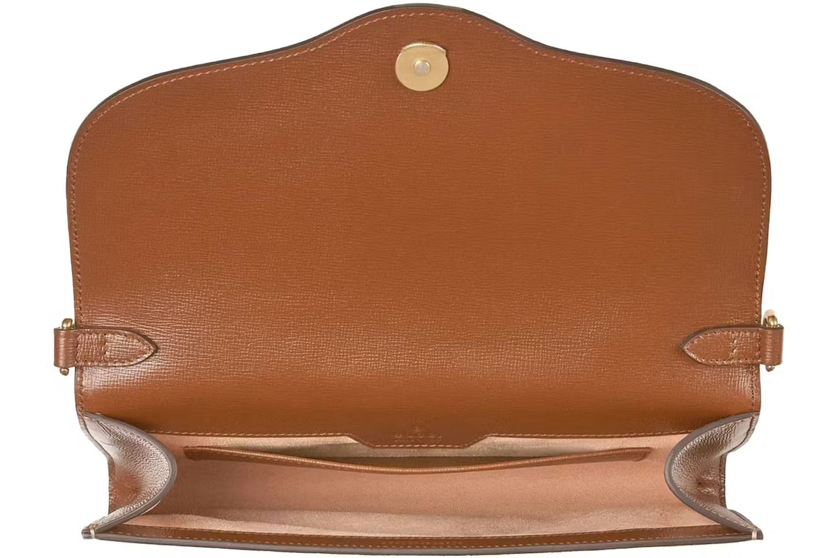 Gucci Horsebit 1955 GG Supreme Canvas Small Shoulder Bag – Beige