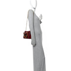 Gucci Diana Mini Tote Bag - Red in Red - detail view 8 showing the bag's shape, finish and visible design details.