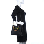 Gucci Diana Medium Tote Bag - Black in Black - detail view 8 showing the bag's shape, finish and visible design details.