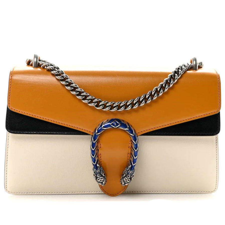 Gucci Azalea Small Dionysus Shoulder Bag - Orange in Orange - front view showing the bag's shape, finish and visible design details.