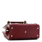 Gucci Diana Mini Tote Bag - Red in Red - detail view 4 showing the bag's shape, finish and visible design details.
