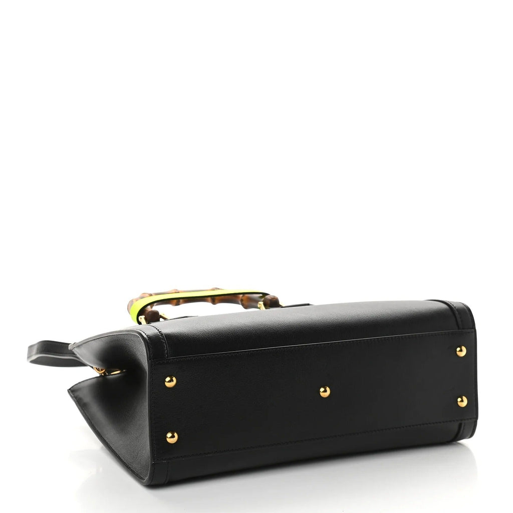 Gucci Diana Medium Tote Bag - Black in Black - rear view showing the bag's shape, finish and visible design details.