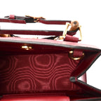Gucci Diana Mini Tote Bag - Red in Red - detail view 5 showing the bag's shape, finish and visible design details.