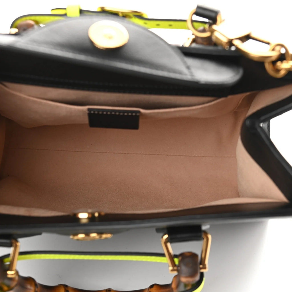 Gucci Diana Medium Tote Bag - Black in Black - detail view 5 showing the bag's shape, finish and visible design details.