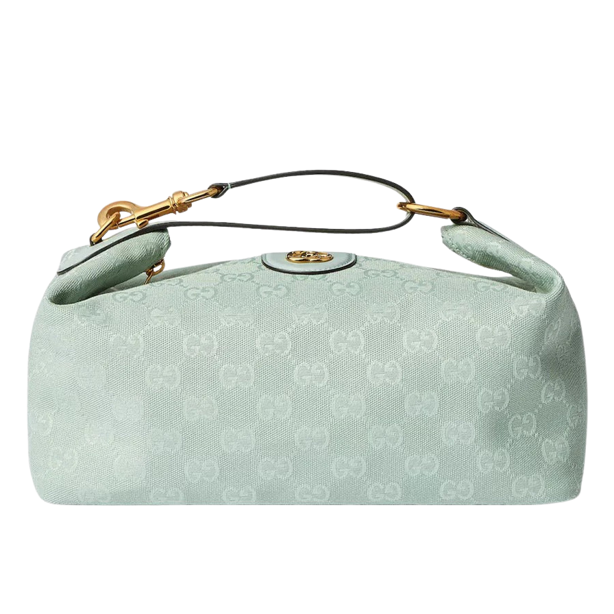 Gucci Medium Vanity Handbag - Blue in Blue - front view showing the bag's shape, finish and visible design details.