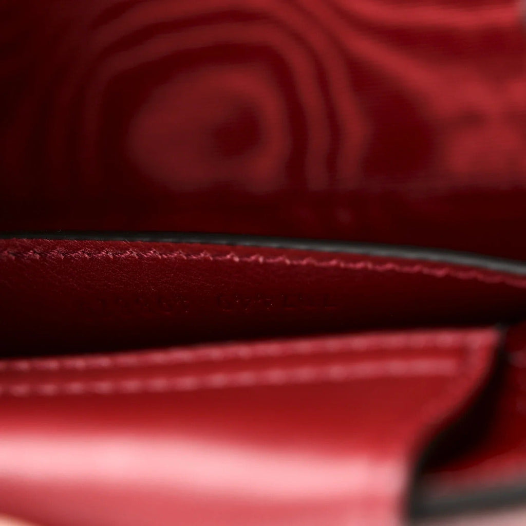Gucci Diana Mini Tote Bag - Red in Red - detail view 7 showing the bag's shape, finish and visible design details.