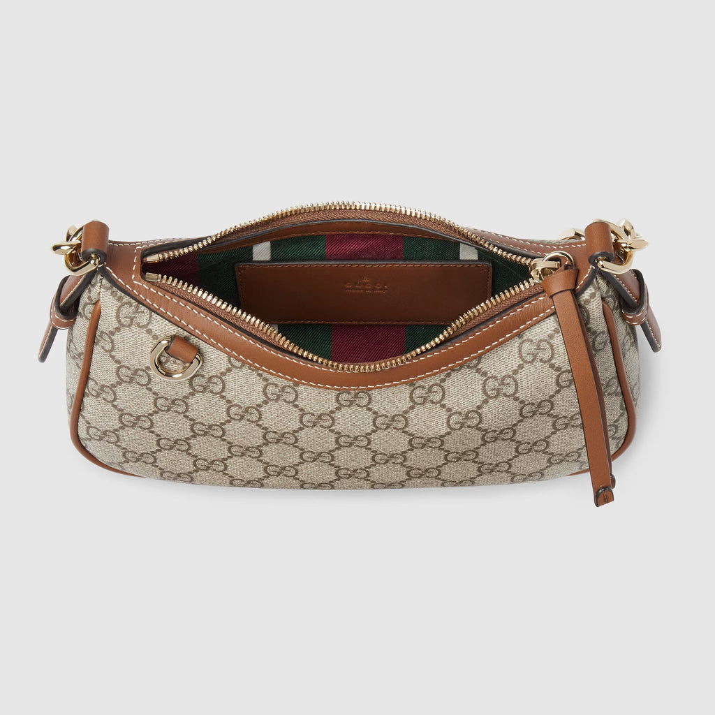 Gucci GG Emblem Shoulder Bag – Beige/Brown