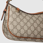 Gucci GG Emblem Shoulder Bag – Beige/Brown