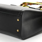 Gucci Diana Medium Tote Bag - Black in Black - detail view 4 showing the bag's shape, finish and visible design details.