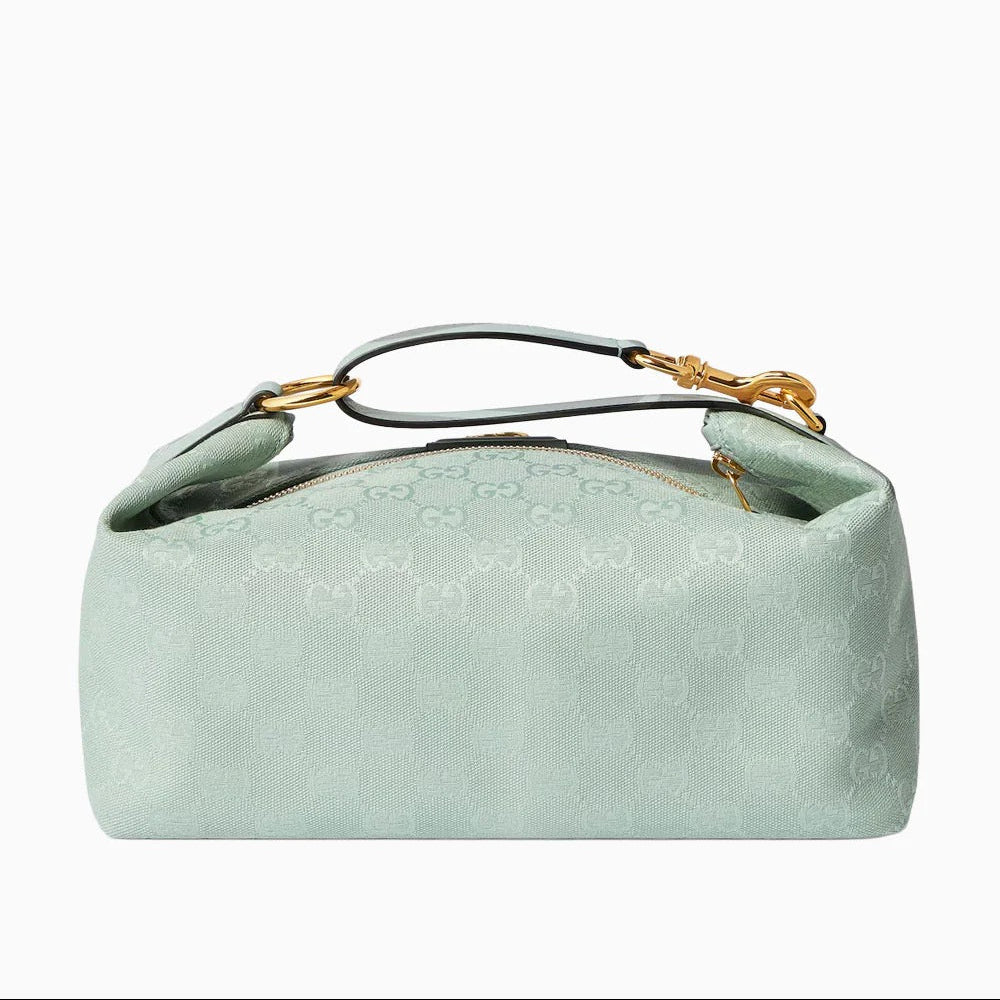 Gucci Medium Vanity Handbag - Blue in Blue - detail view 4 showing the bag's shape, finish and visible design details.