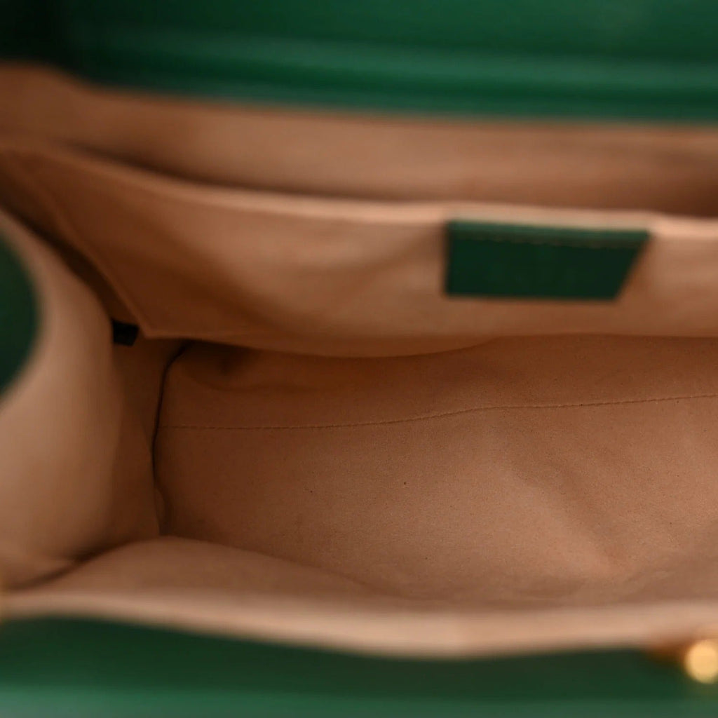 Gucci Diana Small Tote Bag - Green in Green - detail view 6 showing the bag's shape, finish and visible design details.