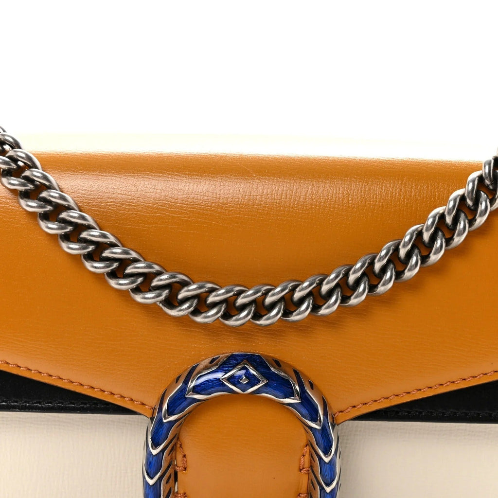 Gucci Azalea Small Dionysus Shoulder Bag - Orange in Orange - rear view showing the bag's shape, finish and visible design details.