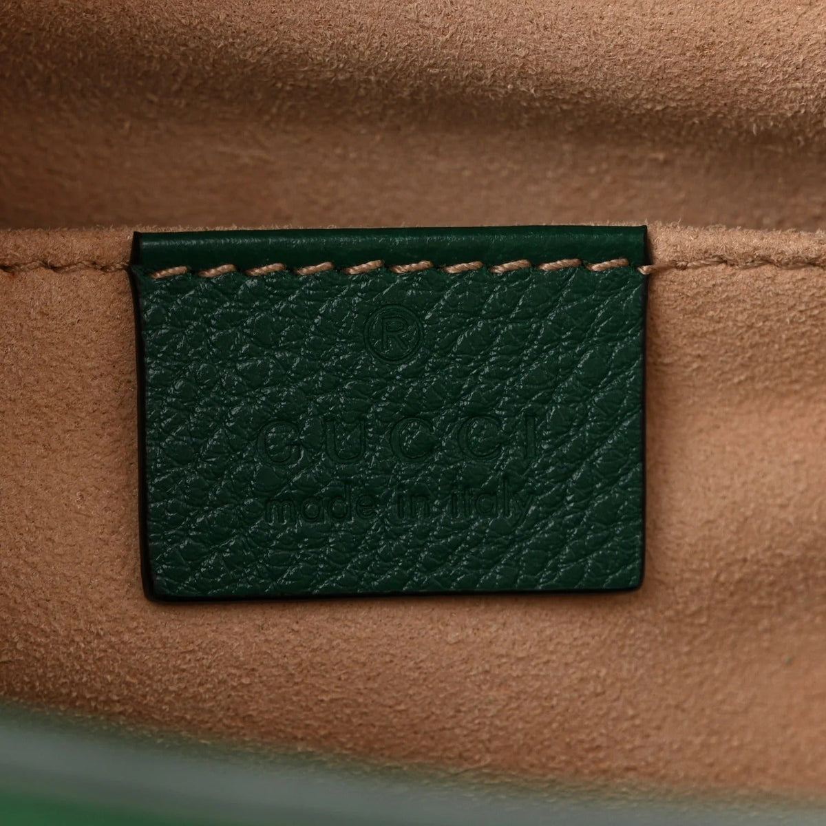Gucci Diana Small Tote Bag - Green in Green - detail view 7 showing the bag's shape, finish and visible design details.