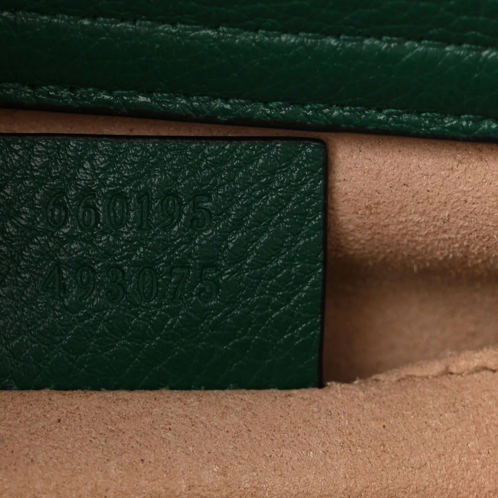 Gucci Diana Small Tote Bag - Green in Green - detail view 8 showing the bag's shape, finish and visible design details.
