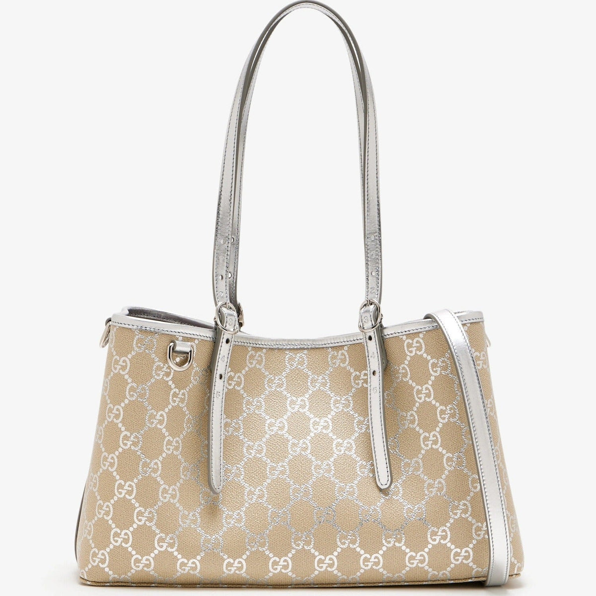Gucci GG Supreme Monogram Canvas Tote Bag – Beige