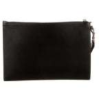 Gucci Blade Embroidered Leather Clutch Pouch - Black in Black - detail view 4 showing the bag's shape, finish and visible design details.