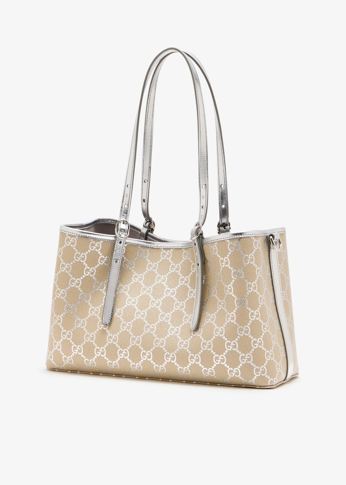 Gucci GG Supreme Monogram Canvas Tote Bag – Beige