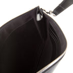 Gucci Blade Embroidered Leather Clutch Pouch - Black in Black - detail view 6 showing the bag's shape, finish and visible design details.