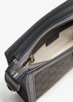 Gucci GG Supreme Ophidia Mini Clutch Crossbody Bag – Grey