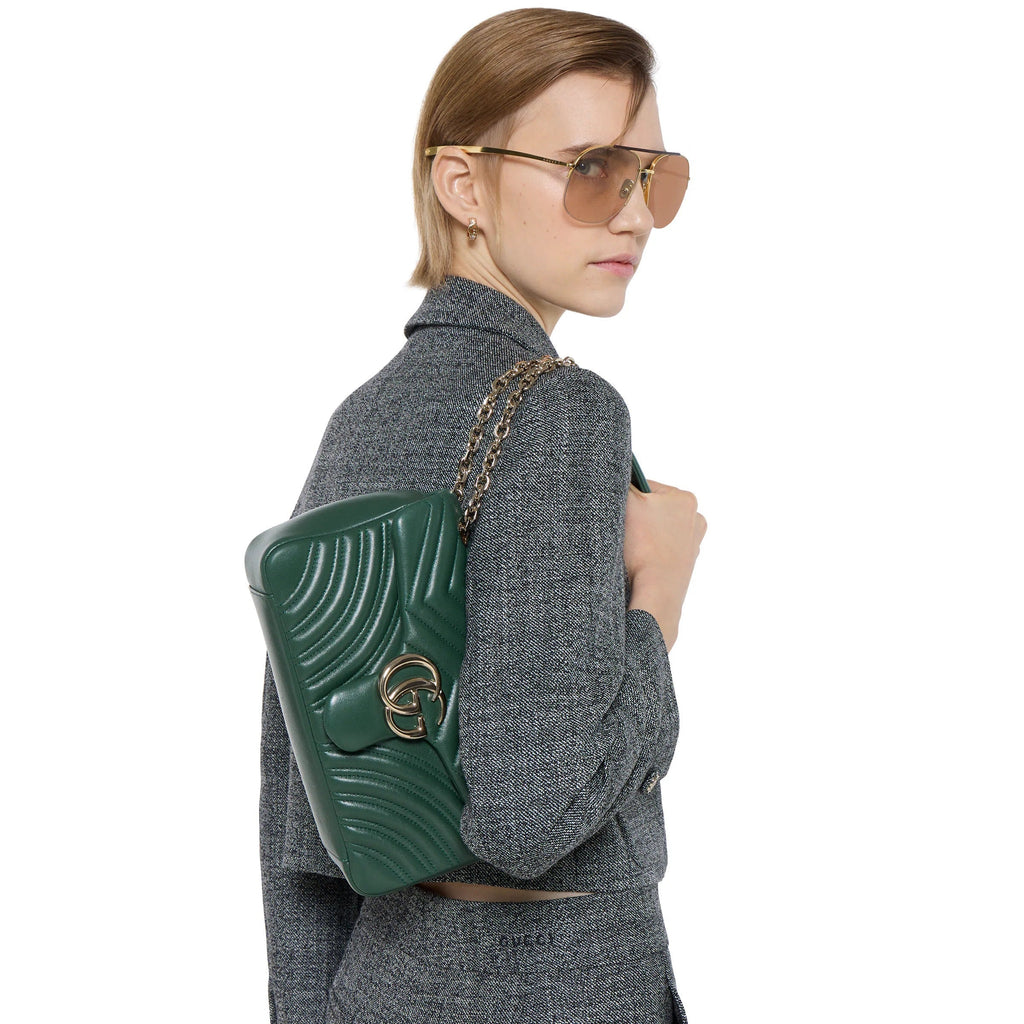 Gucci GG Marmont Medium Shoulder Bag – Green