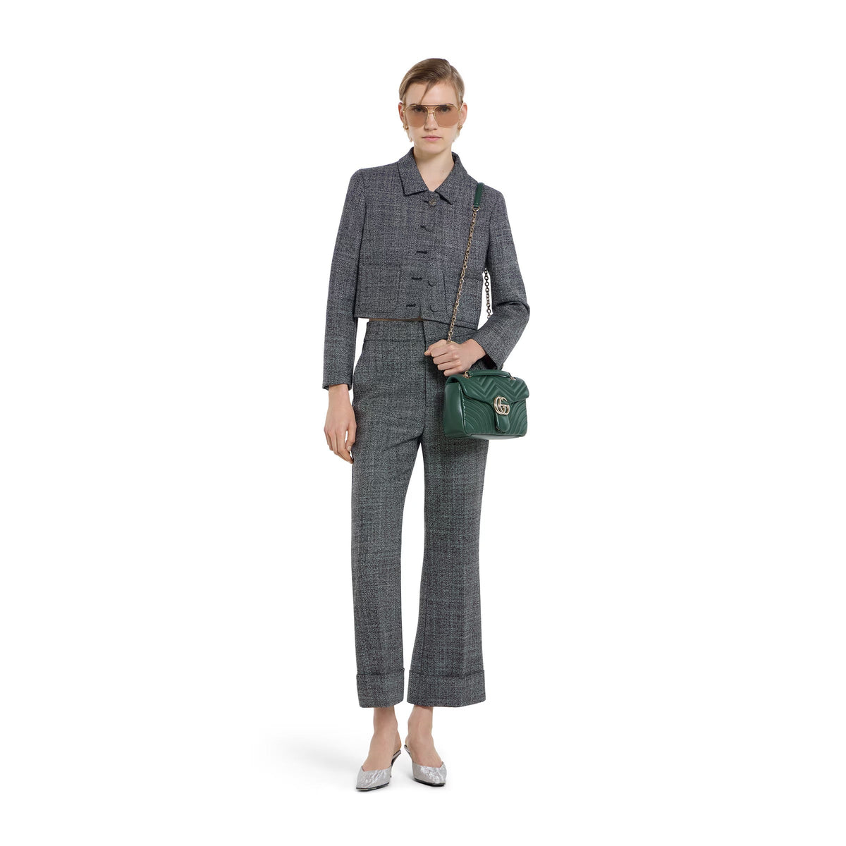 Gucci GG Marmont Medium Shoulder Bag – Green