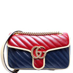 Gucci GG Marmont Medium Leather Bag – Blue