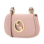 Gucci Blondie Mini Leather Crossbody Shoulder Bag - Pink in Pink - detail view 5 showing the bag's shape, finish and visible design details.