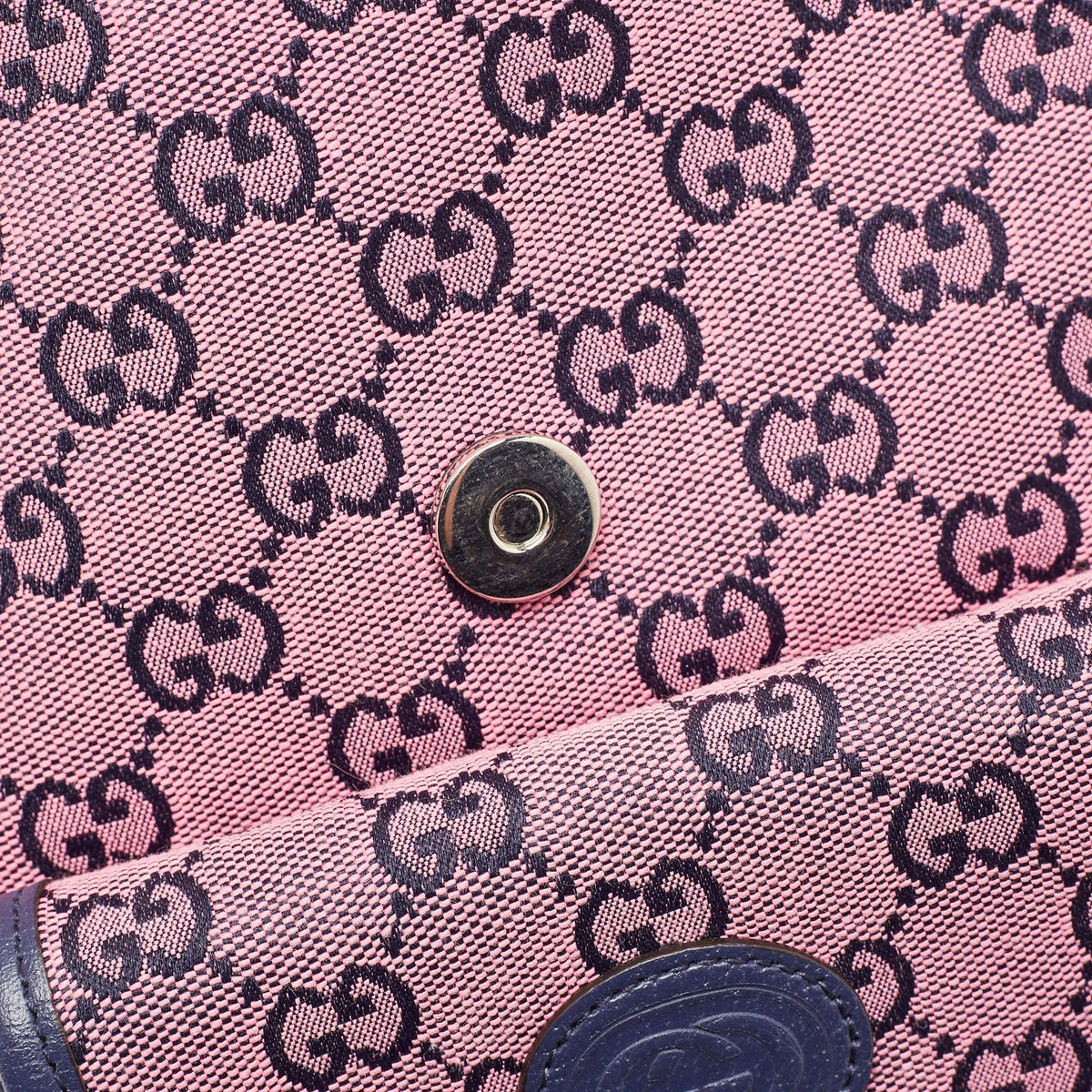Gucci GG Canvas Backpack - Pink in Pink - detail view 4 showing the bag's shape, material finish and visible design details.