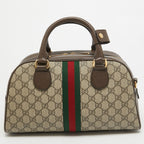Gucci GG Canvas Ophidia Medium Bowling Bag – Beige