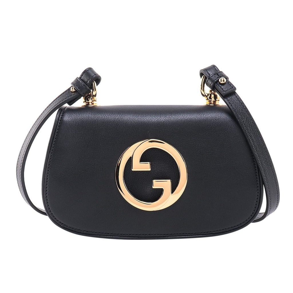 Gucci Blondie Mini Crossbody Bag - Black in Black - rear view showing the bag's shape, finish and visible design details.