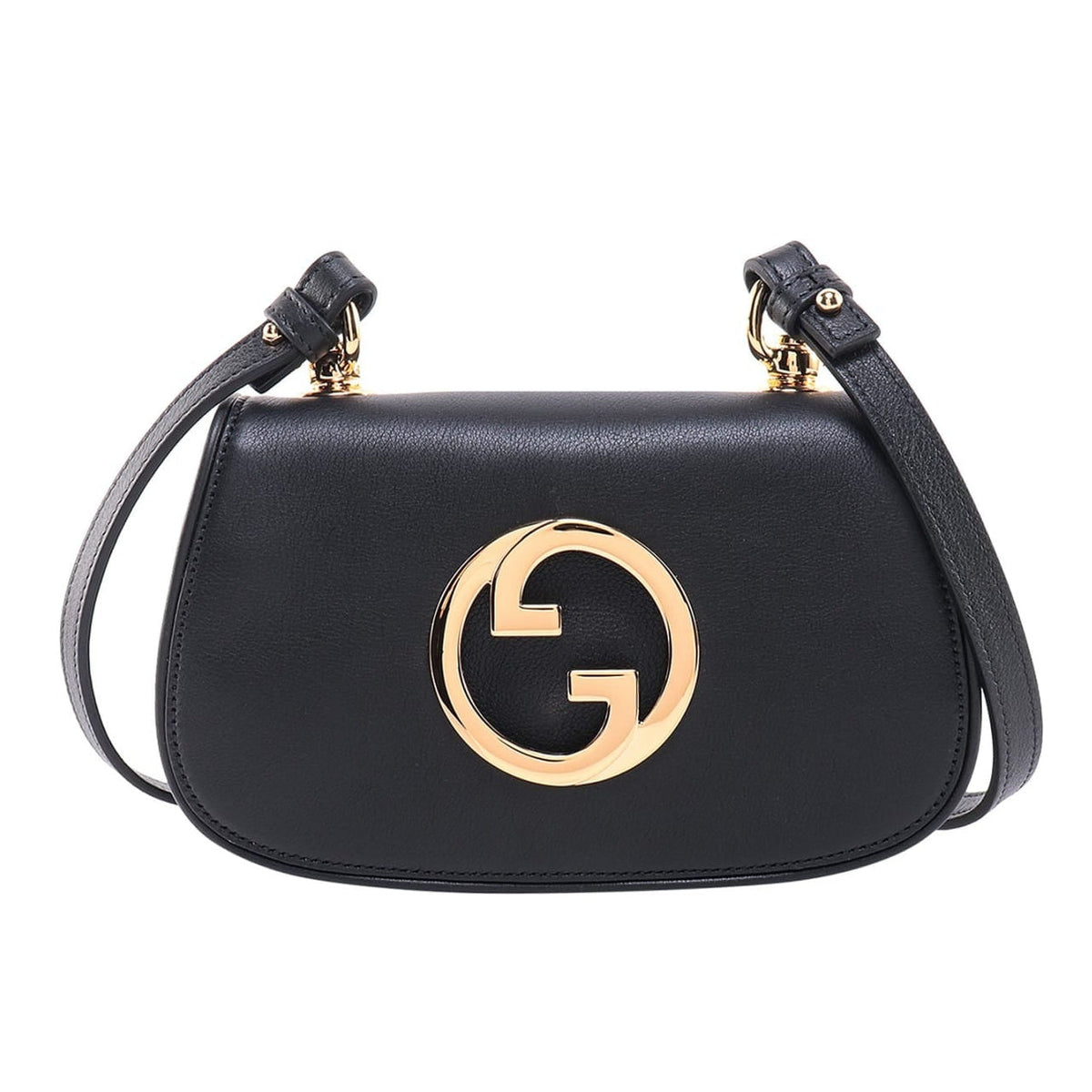 Gucci Blondie Mini Crossbody Bag - Black in Black - rear view showing the bag's shape, finish and visible design details.