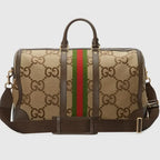 Gucci Jumbo GG Canvas Duffle Bag – Brown