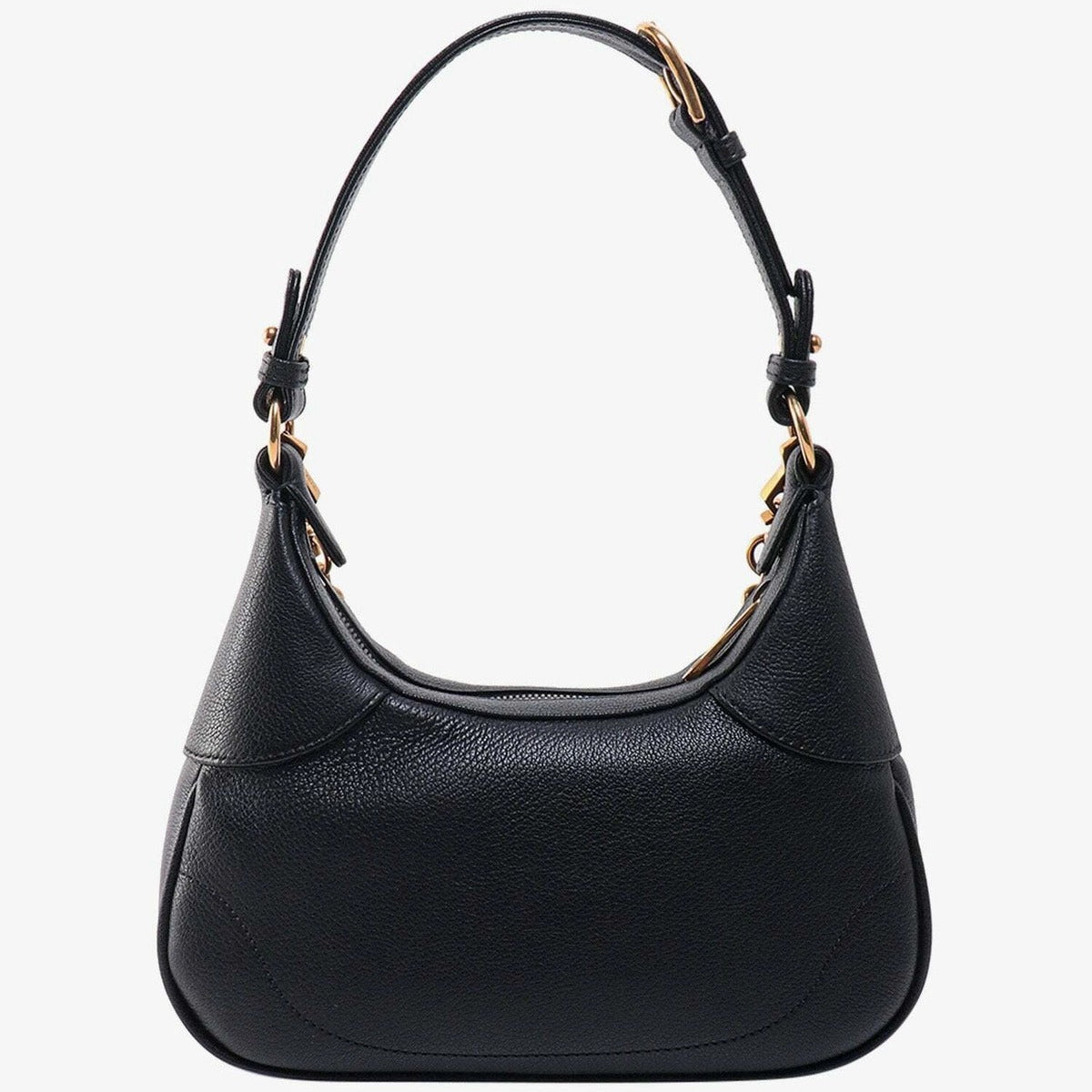 Gucci Aphrodite Small Leather Shoulder Bag - Black in Black - detail view 13 showing the bag's shape, finish and visible design details.