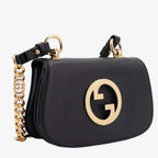 Gucci Blondie Mini Crossbody Bag - Black in Black - detail view 7 showing the bag's shape, finish and visible design details.