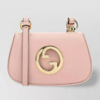 Gucci Blondie Mini Leather Crossbody Shoulder Bag - Pink in Pink - side view showing the bag's shape, finish and visible design details.