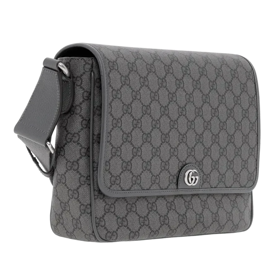 Gucci GG Supreme Canvas Medium Ophidia Messenger Bag – Grey