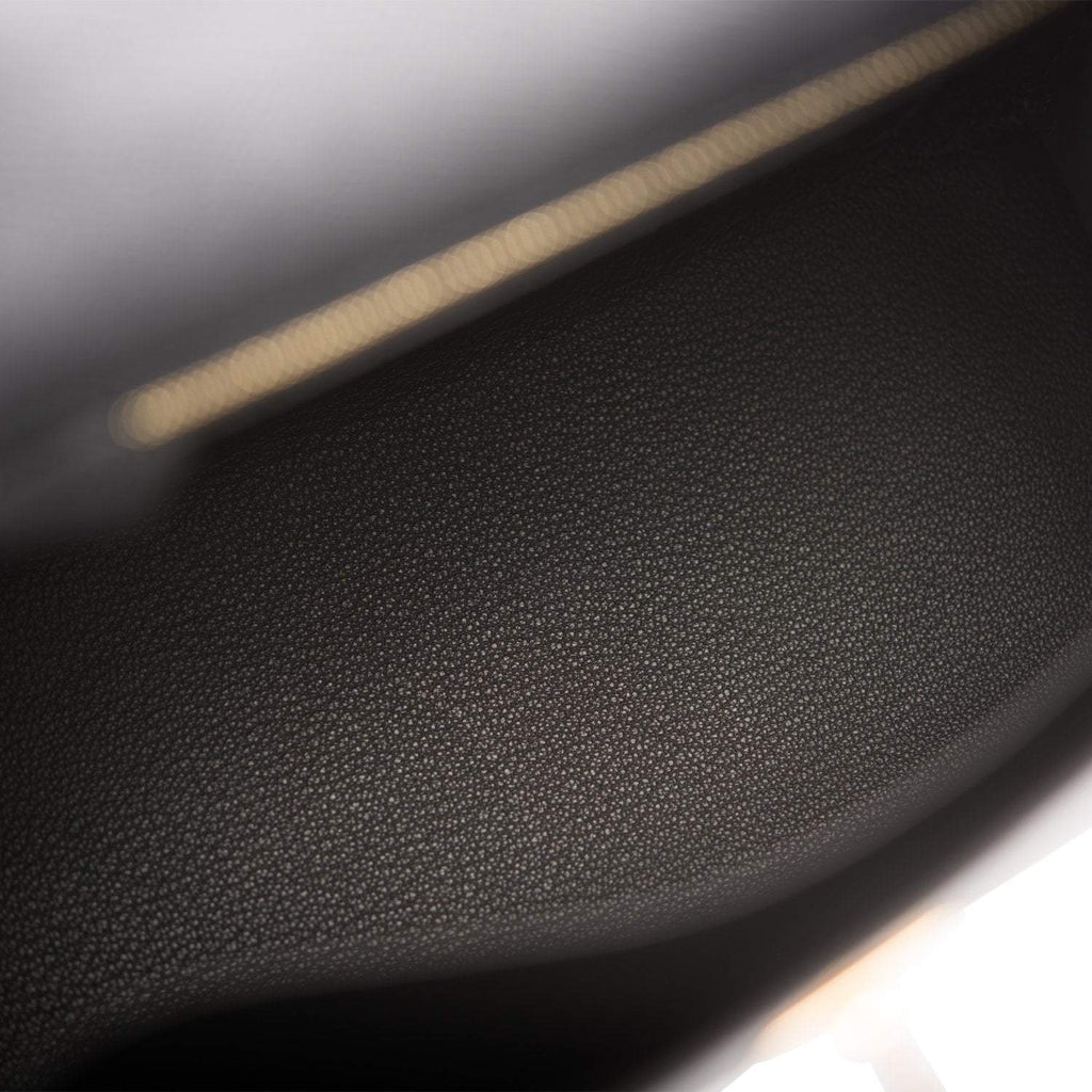 Back view of Hermes Kelly 25 Sellier in Black Epsom leather