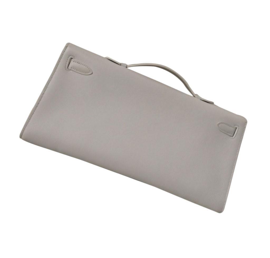 Hermès Kelly Cut Longue Pochette White Bag