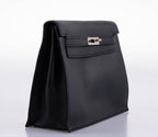 Back view of black Swift leather finish