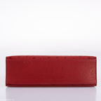 Hermes Kelly Mini Pochette Rouge Vif Ostrich Gold Hardware - 2017, A - top view