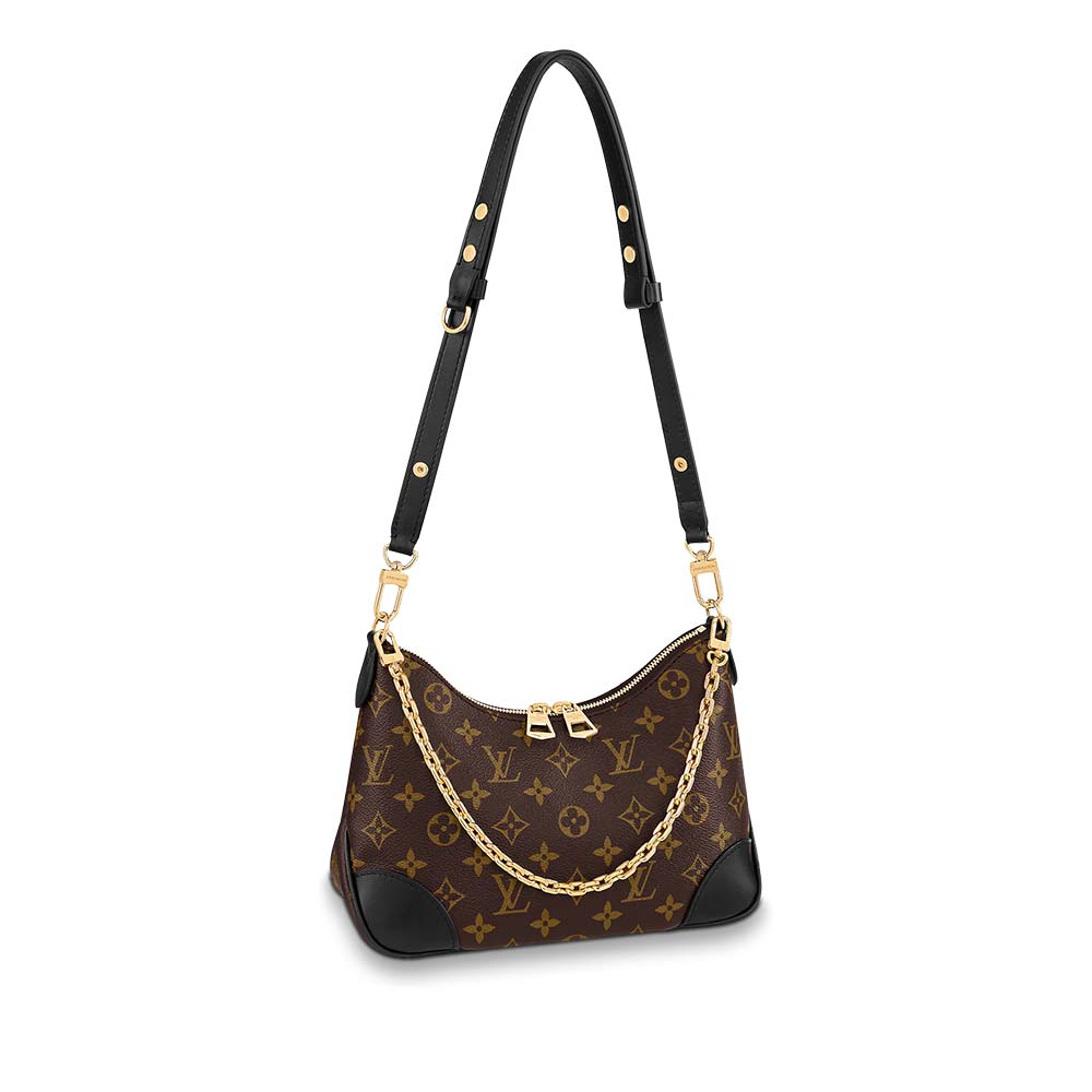 Front view of the Louis Vuitton Boulogne Bag in Monogram canvas