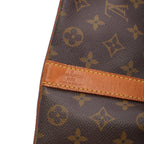 A close-up of the natural cowhide leather trimmings