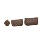 The main pochette being carried as a clutch