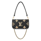 Front view of the Louis Vuitton Multi Pochette Accessoires in Monogram Empreinte leather